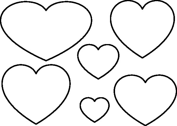 Large Heart Stencil Printable New Heart Stencil Clip Art at Clker Vector Clip Art