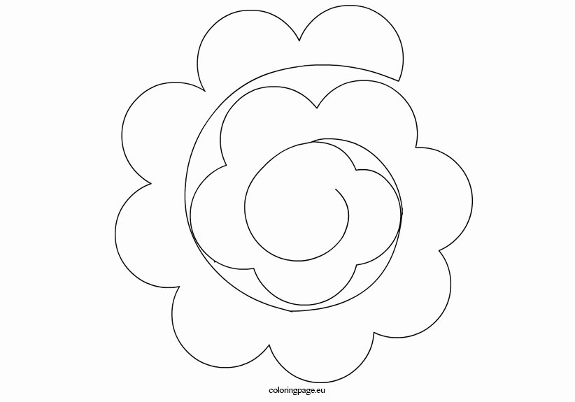 Large Rose Paper Flower Template Awesome Paper Flower Templates