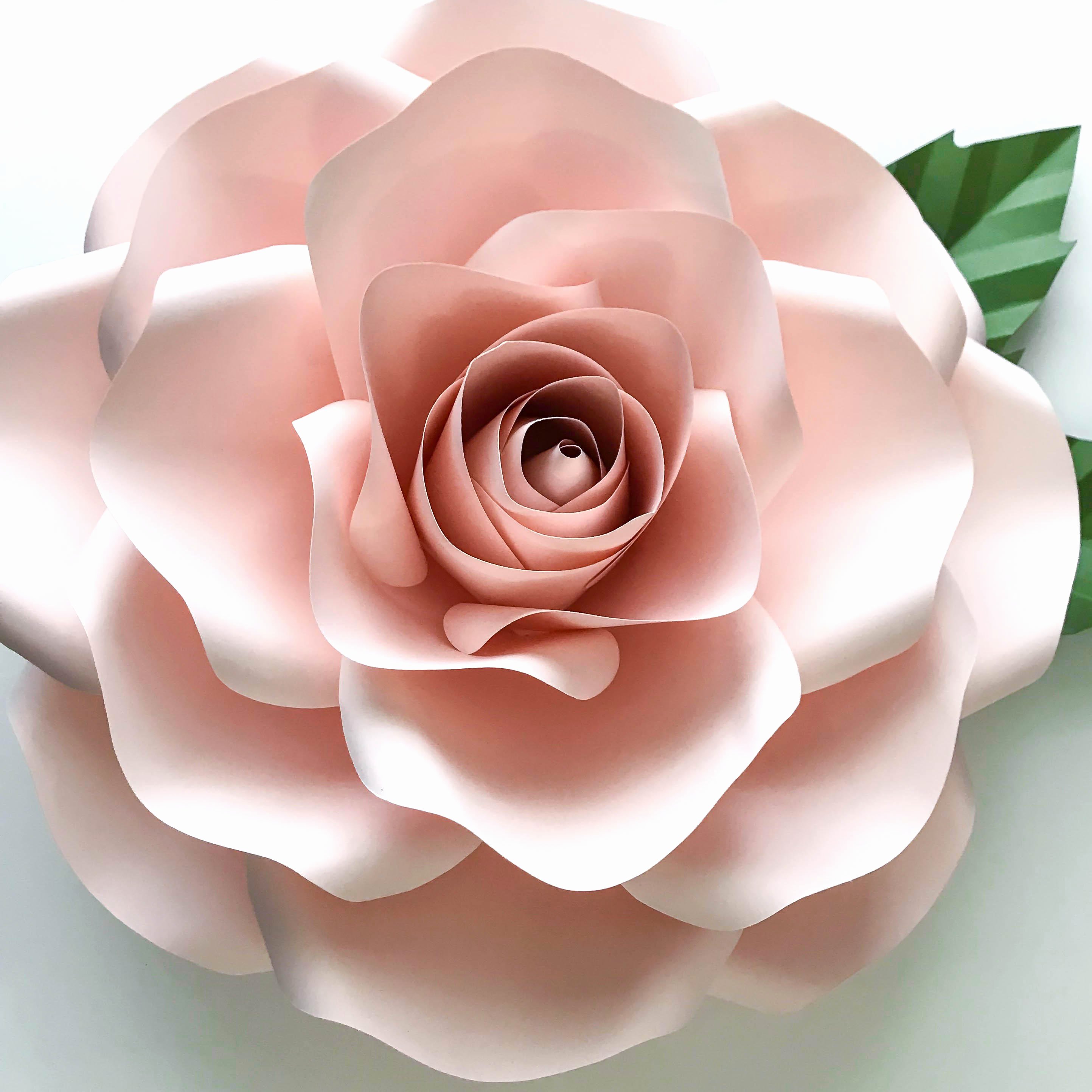 Large Rose Paper Flower Template Elegant Paper Flowers Pdf Bo Of and Medium Rose Paper