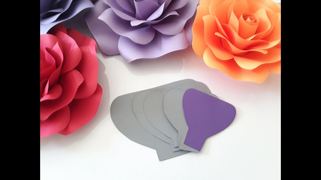 Large Rose Paper Flower Template Lovely Diy Paper Rose Template Making Tutorial