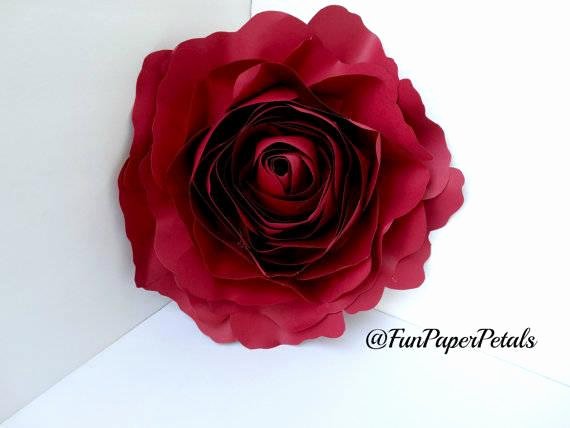 Large Rose Paper Flower Template Unique X Large Rose Template Paper Flower Template Digital