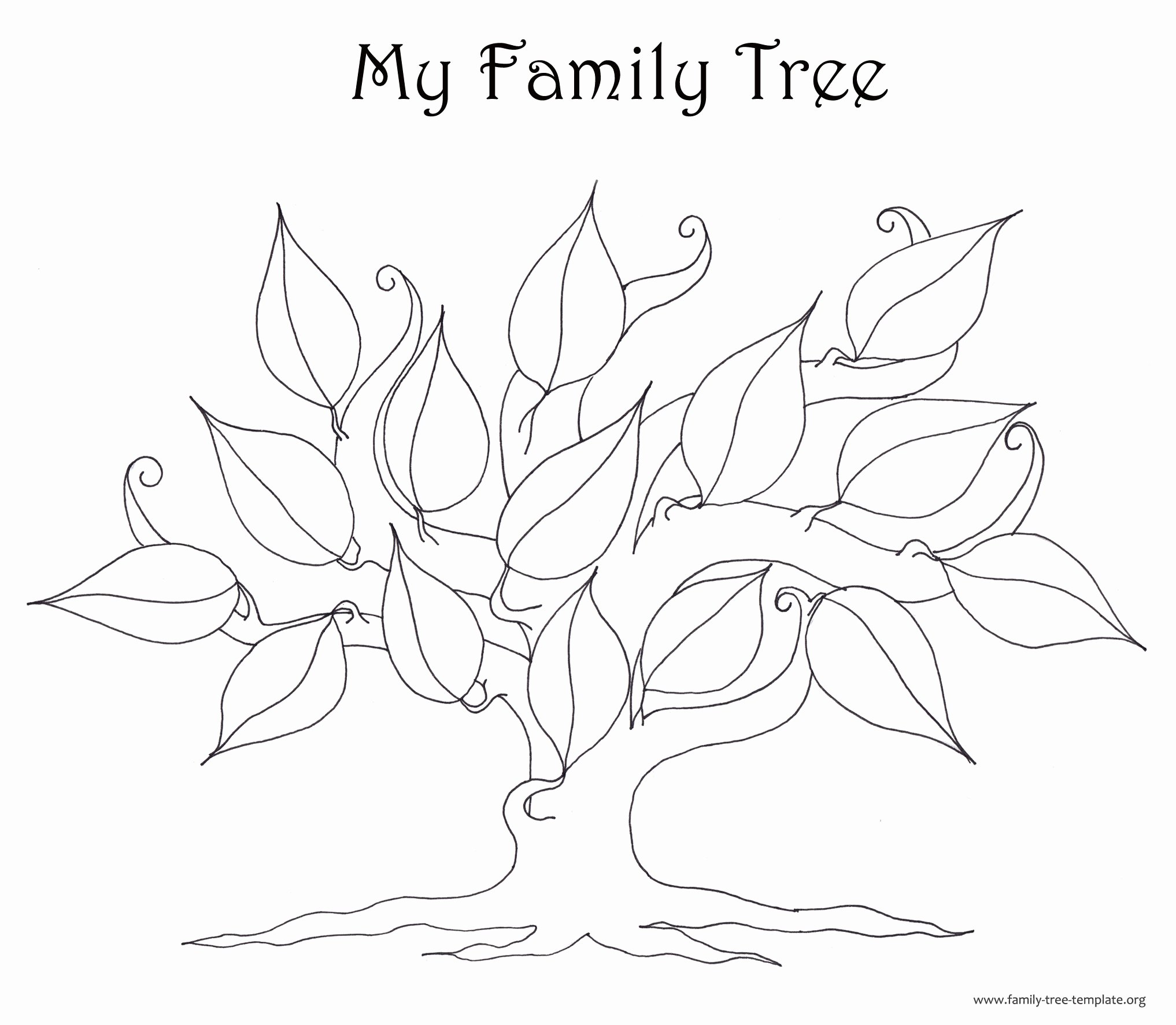 Large Tree Template Awesome Family Tree Template Resources