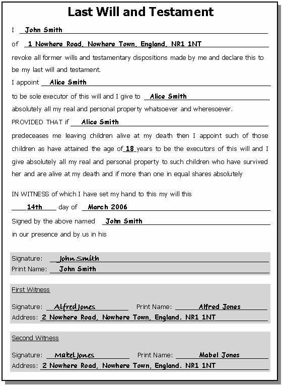 Last Will and Testament Template Microsoft Word Awesome Printable Sample Last Will and Testament Template form