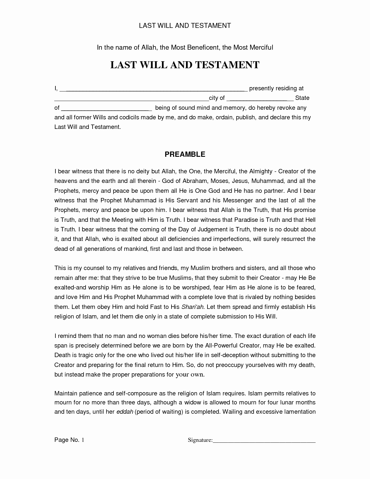 Last Will and Testament Template Microsoft Word Best Of Last Will and Testament Template