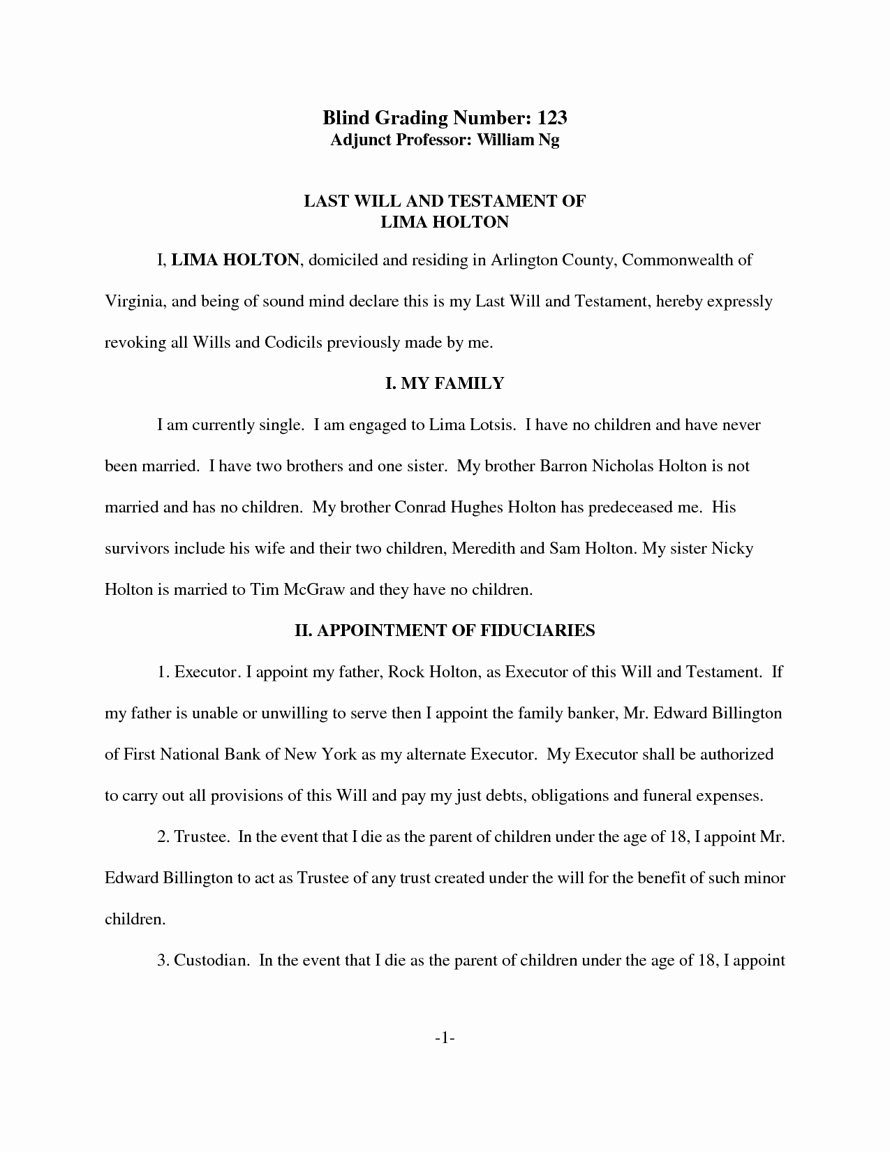 Last Will and Testament Template Microsoft Word Luxury Last Will and Testament Template