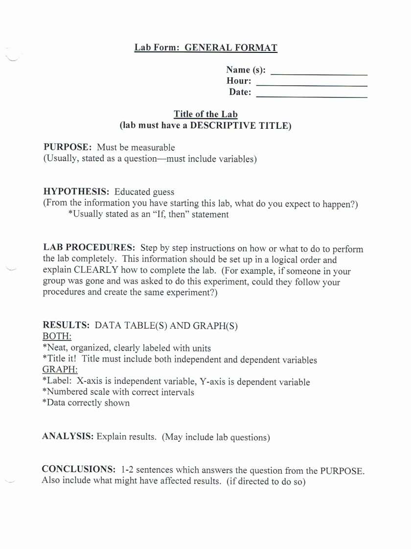 Latex Lab Report Template Beautiful Lab Report Template Middle School Unique Worksheet Free