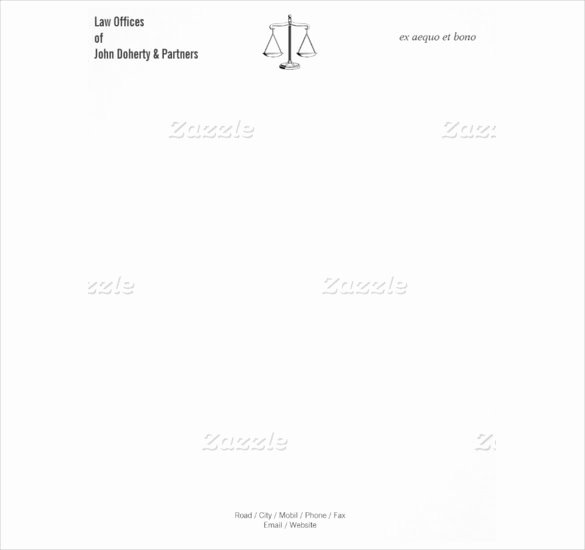 Law Firm Letterhead Template Elegant 8 attorney Letterhead Templates