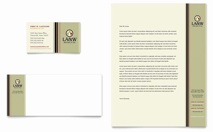 Law Firm Letterhead Template Fresh Lawyer &amp; Law Firm Business Card &amp; Letterhead Template Design