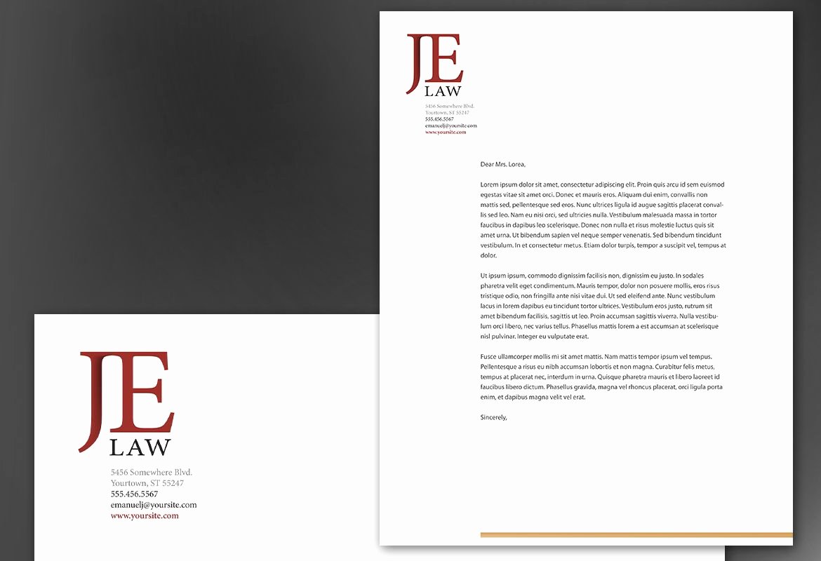 Law Firm Letterhead Templates Beautiful attorney Letterhead Templates