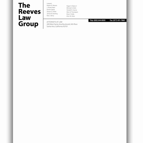 Law Firm Letterhead Templates Elegant Law Firm Letterhead Design