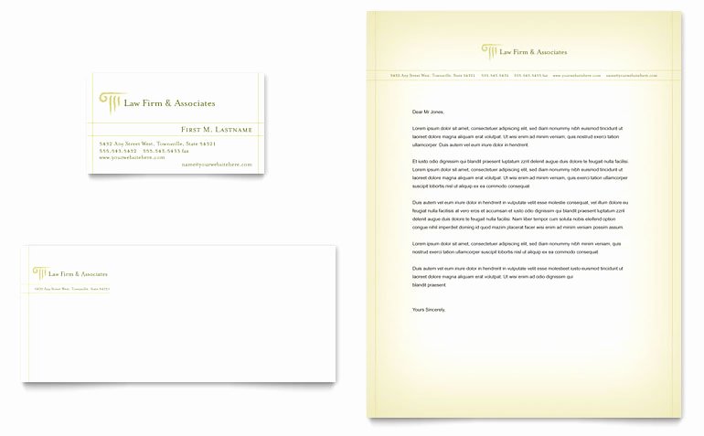 Law Firm Letterhead Templates Lovely attorney &amp; Legal Services Business Card &amp; Letterhead