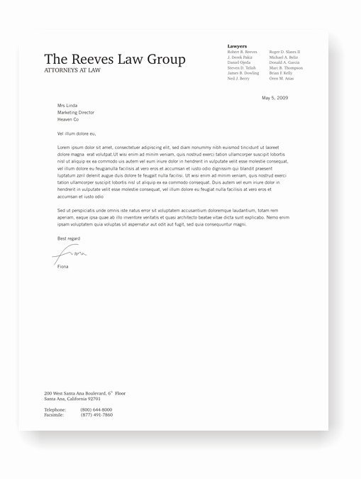 Law Firm Letterhead Templates New Law Firm Letterhead Design