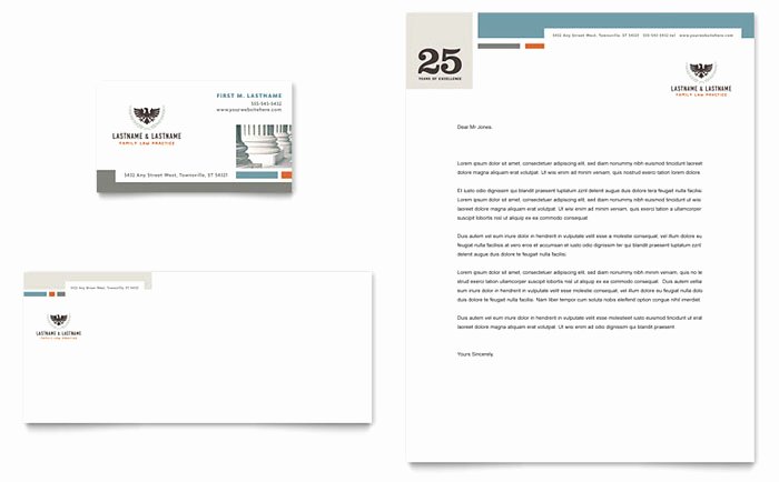 Law Firm Letterhead Templates Unique Family Law attorneys Business Card &amp; Letterhead Template