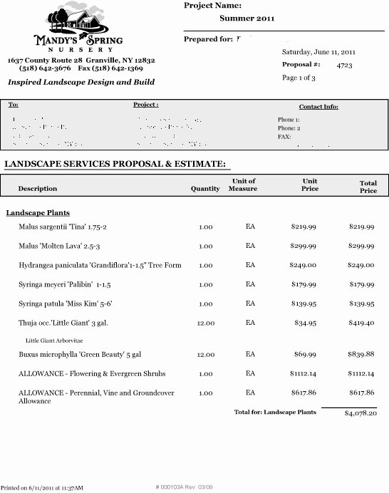 Lawn Care Bid Proposal Template Awesome Sample Project Proposal