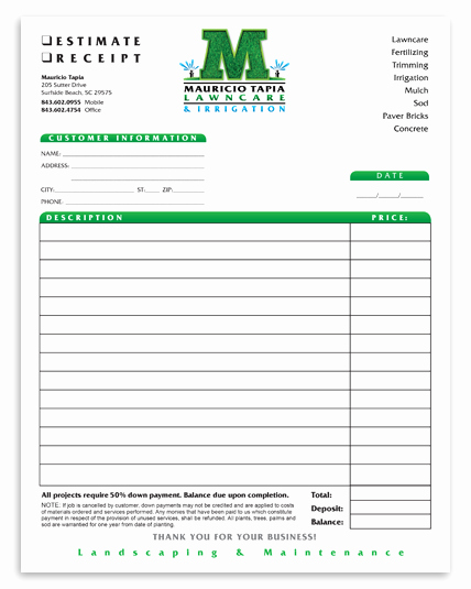 Lawn Care Bid Proposal Template Fresh Lawn Care Bid Templates