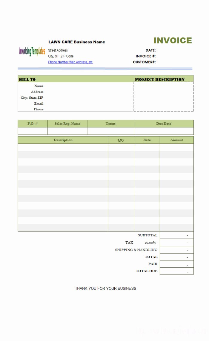 Lawn Care Bid Proposal Template Inspirational Bid Proposal Template for Lawn Care Templates Resume