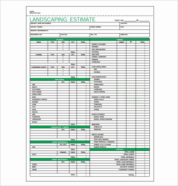 Lawn Service Proposal Template Free Best Of Pin by Lisa R On Landscaping Business