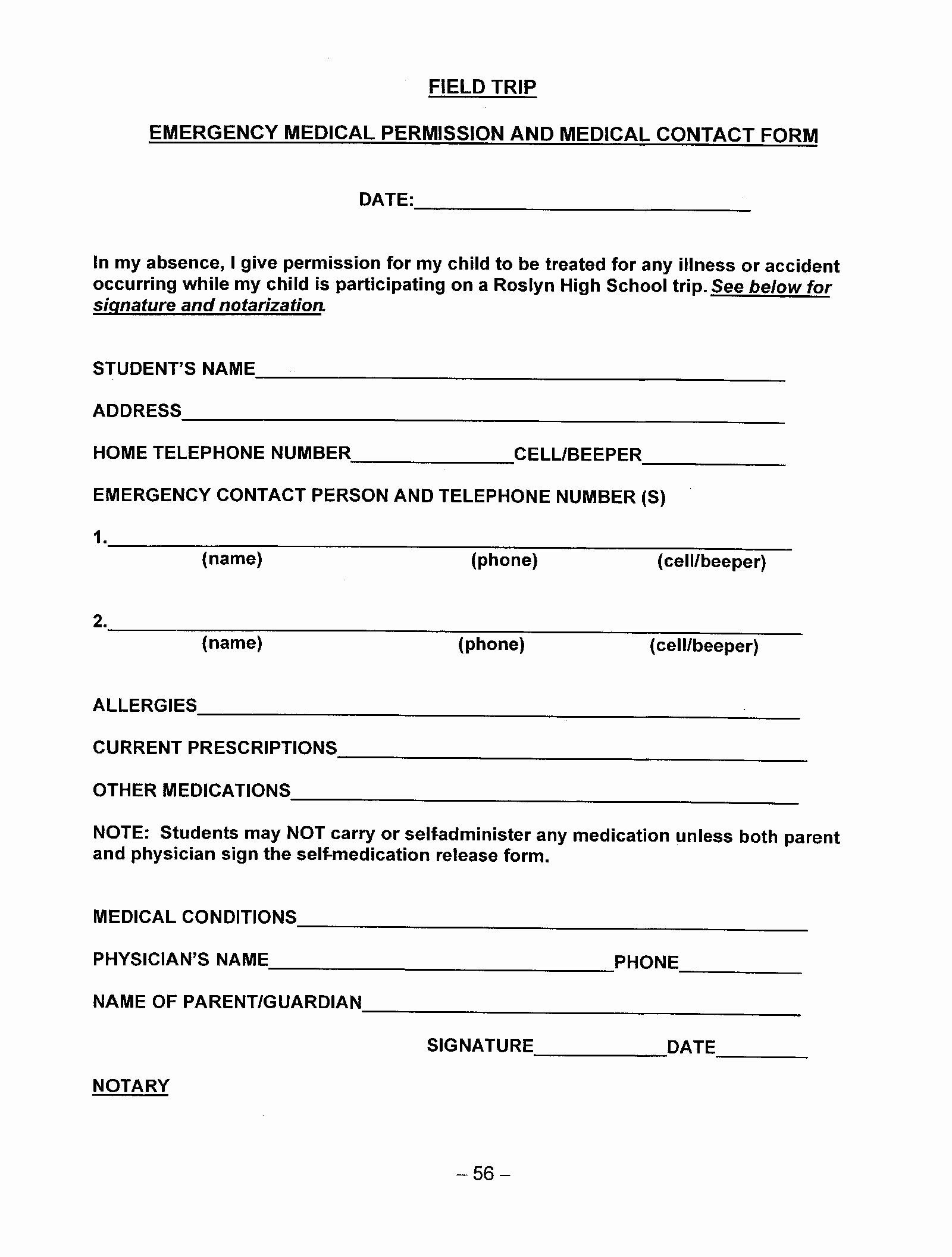 Lds Permission form Awesome Permission Slip