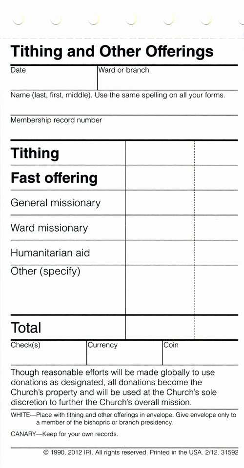 Lds Permission form Elegant Next Time Mormons Pay Tithing they May Notice something