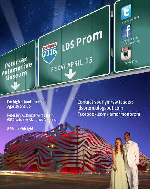 Lds Youth Permission Slip Beautiful Lds Prom the Petersen Automotive Museum