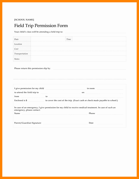 Lds Youth Permission Slip Luxury 7 Field Trip Permission Slips