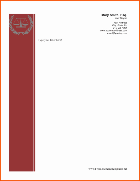 Legal Letterhead Templates Unique 5 Free Business Letterhead Templates Bookletemplate