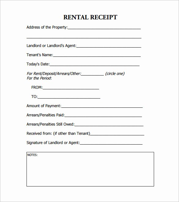 Legal Receipt for Cash Payment Awesome 27 Rental Receipt Templates Doc Pdf