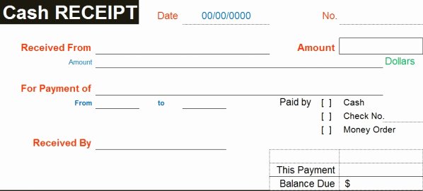 Legal Receipt for Cash Payment Awesome Description Cash Receipt Excel Template Microsoft