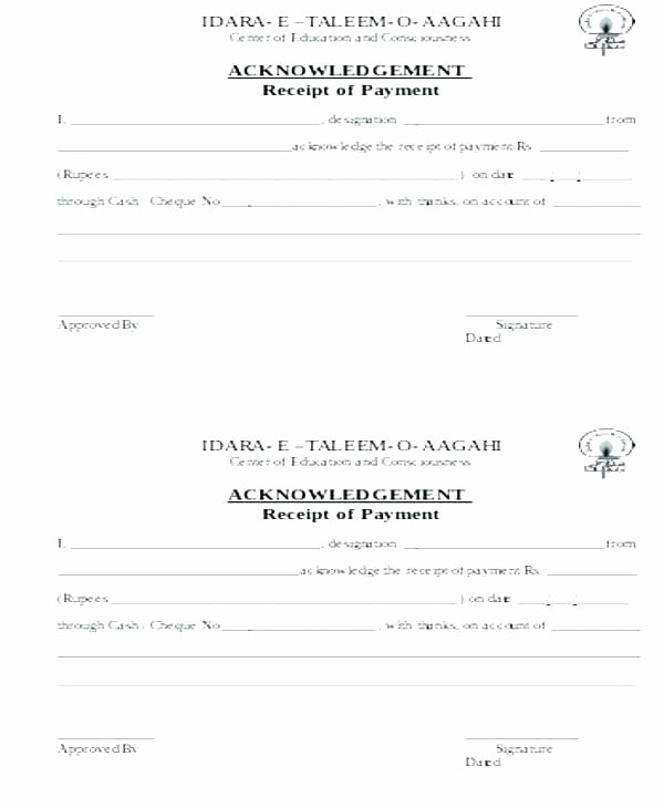 Legal Receipt Of Payment Template Beautiful Partial Payment Receipt