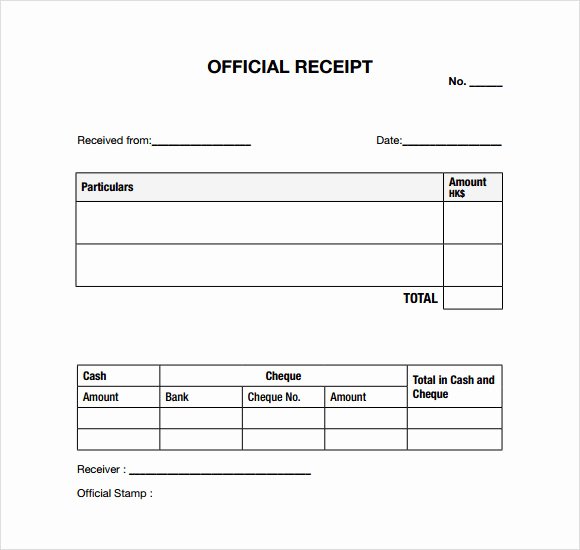 Legal Receipt Of Payment Template Elegant 10 General Receipt Templates Free Samples Examples