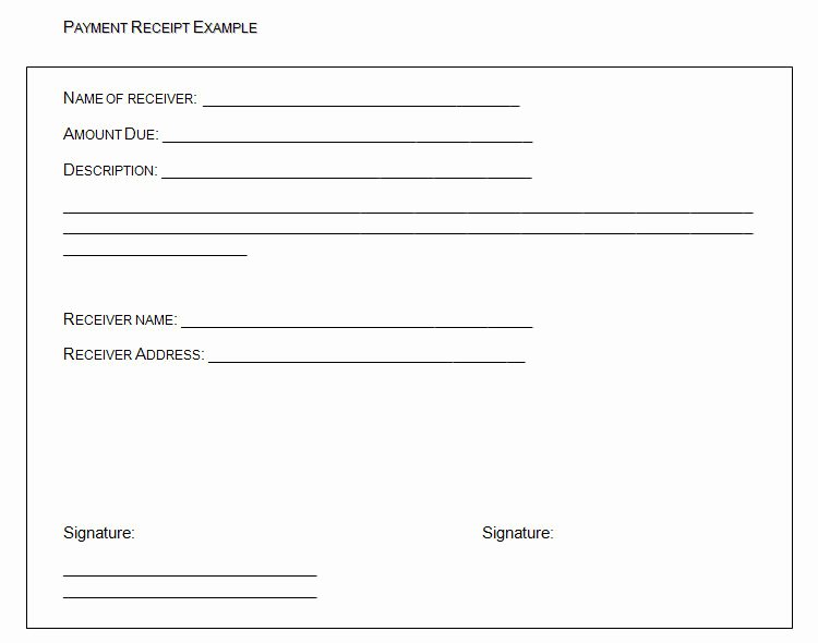 Legal Receipt Of Payment Template New In Full Payments Receipts Templates