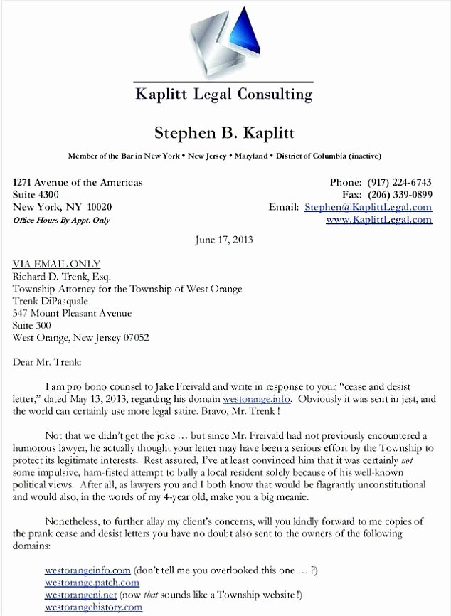 Legal Response Letter Template Best Of You Big Meanie Lawyer S Hilariously Snarky Cease and