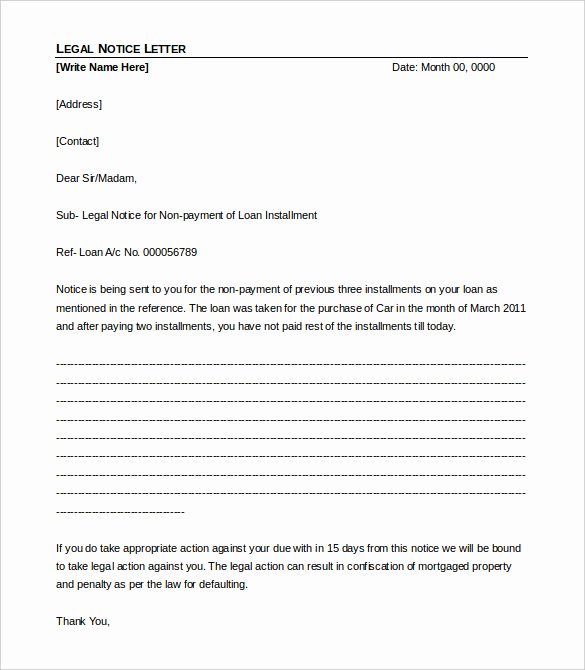 Legal Response Letter Template Unique 15 Legal Letter Templates Pdf Doc