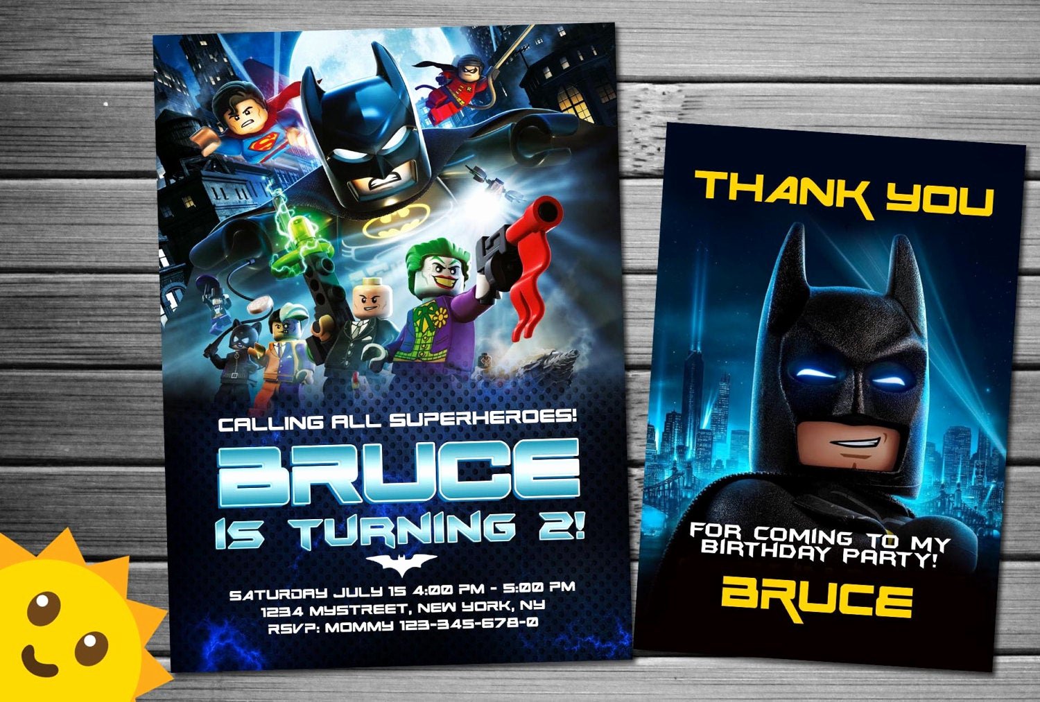 Lego Birthday Card Printable Awesome Lego Batman Invitation Lego Batman Birthday by