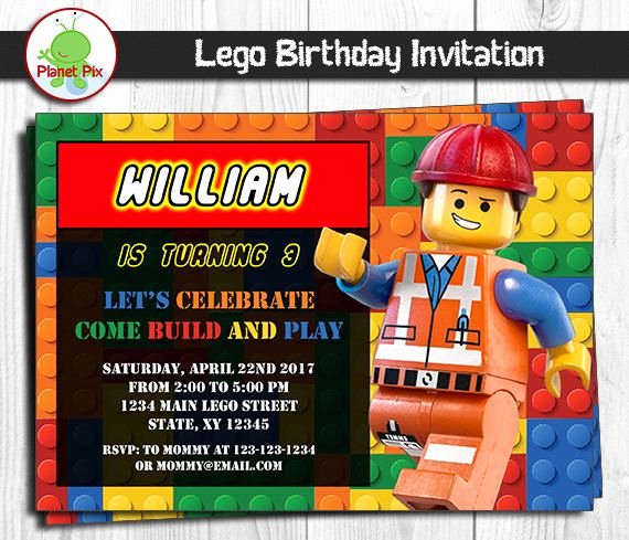 Lego Birthday Card Printable Luxury 17 Best Ideas About Lego Birthday Invitations On Pinterest