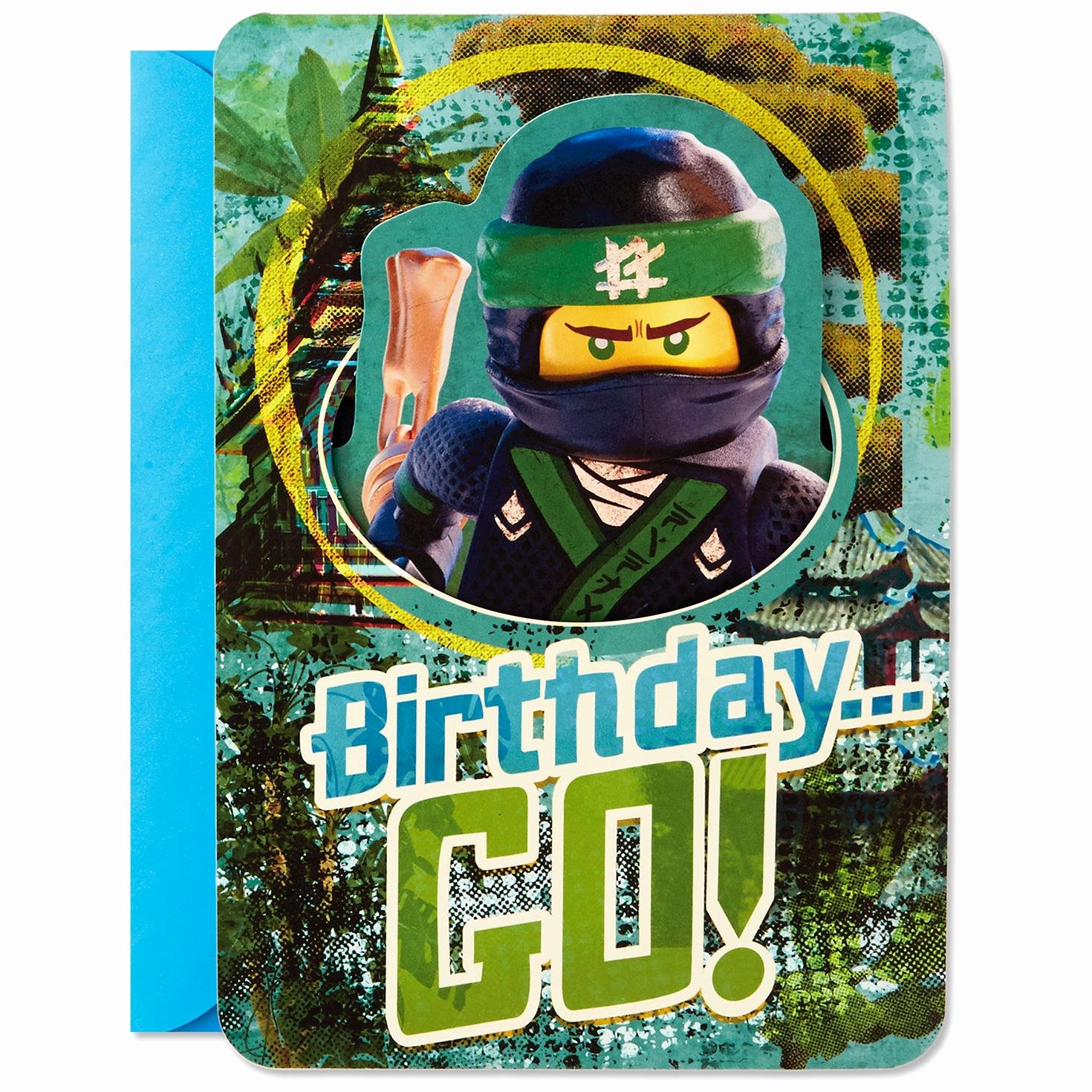 Lego Birthday Card Printable New Lego Ninjago™ Go Musical Pop Up Birthday Card Greeting