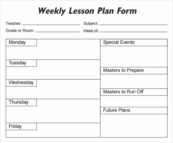 Lesson Plan Template for College Instructors Beautiful 5 Free Lesson Plan Templates Excel Pdf formats