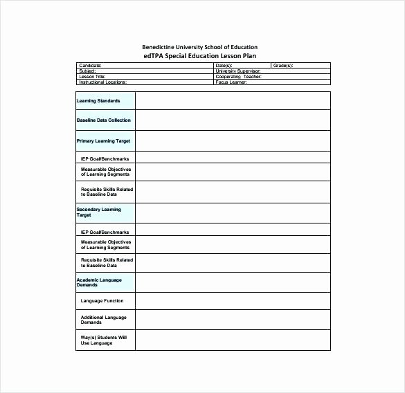 Lesson Plan Template for College Instructors Fresh College Lesson Plan Template Word – Ddmoon
