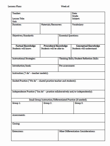 Lesson Plan Template for College Instructors Inspirational Unit Plan and Lesson Plan Templates for Backwards Planning