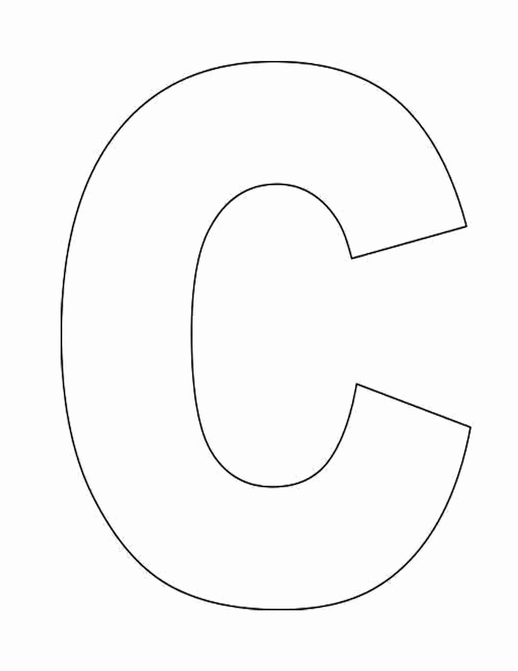 Letter A Template for Preschool Best Of Letter C Coloring Pages Printable Coloring Home