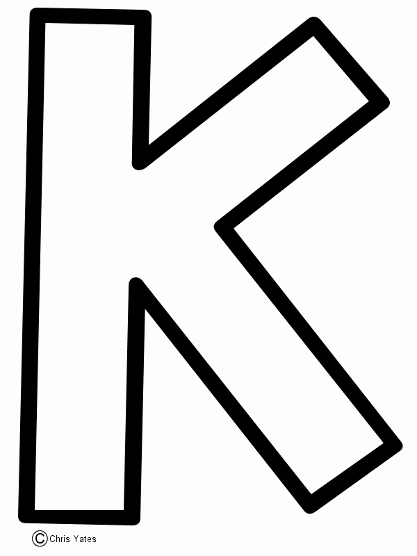 Letter A Template for Preschool Fresh Letter K Template Preschool Ideas Letter K