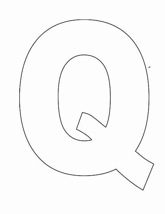 Letter A Template for Preschool Lovely Printable Letter Q Template Alphabet Letter Q Templates