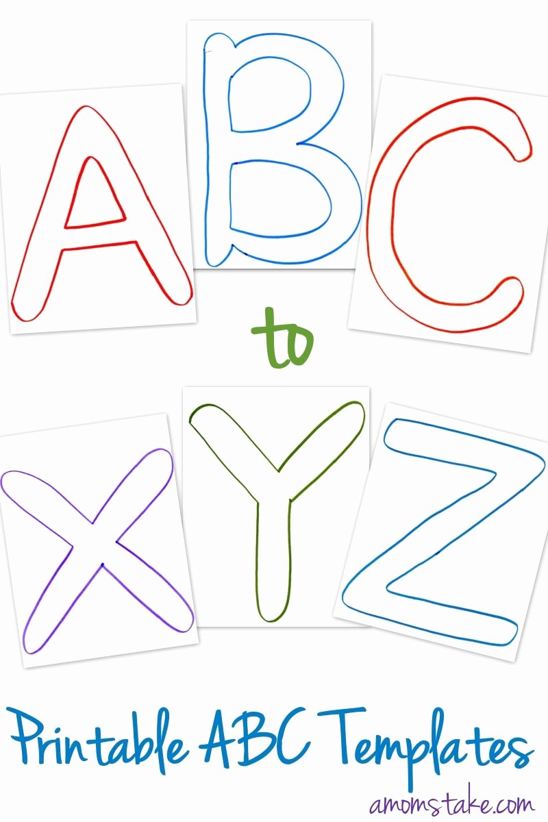 Letter A Template for Preschool New Free Abc Printable Letter Templates for Preschool or