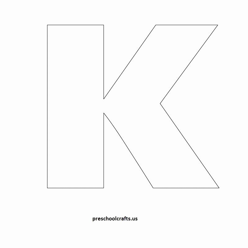 Letter A Template for Preschool New Letter K Template Letter Of Re Mendation