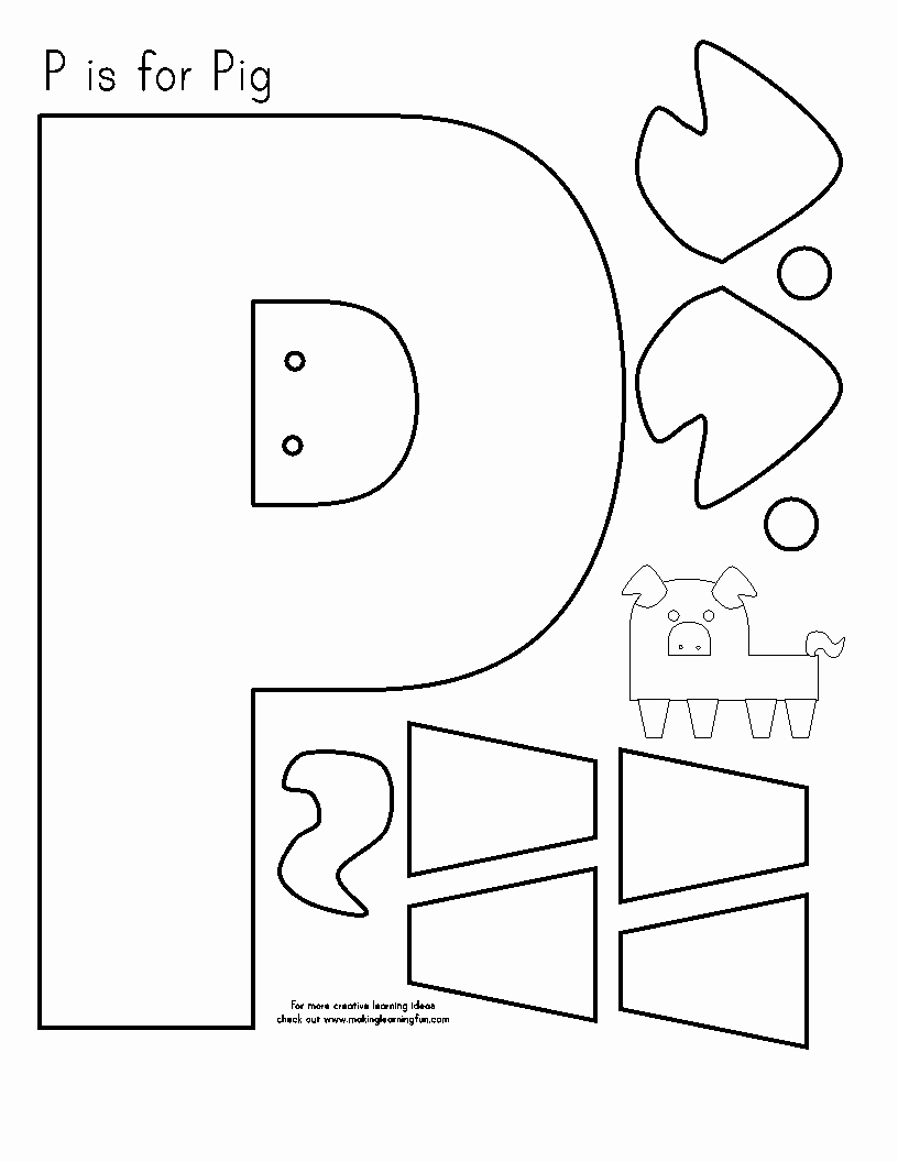 Letter A Template for Preschool Unique Makinglearningfun