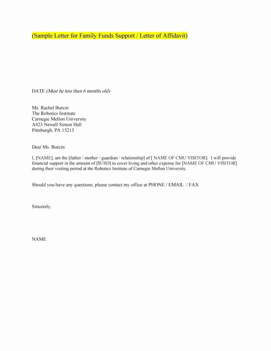 Letter asking for Financial Support Beautiful 40 Proven Letter Of Support Templates [financial for