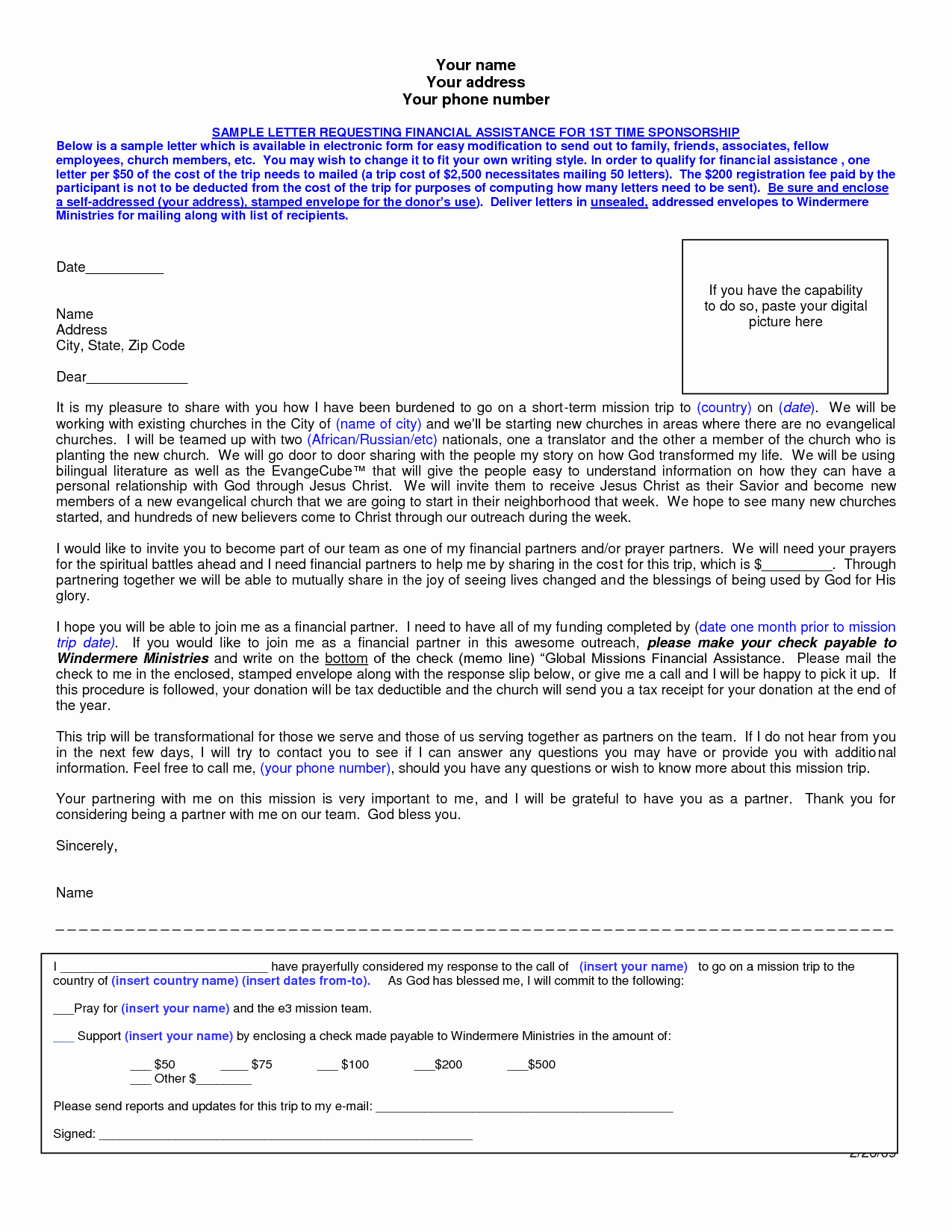 Letter asking for Financial Support Unique Letter Request for Financial assistance and Hospital with