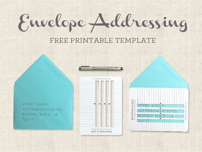 Letter Envelope Address Template Elegant Free Printable Envelope Addressing Template