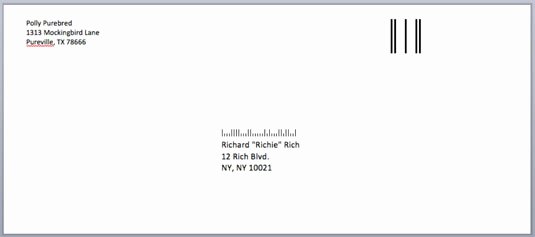 Letter Envelope Address Template Fresh How to Address Envelopes In Word 2008 for Mac Dummies