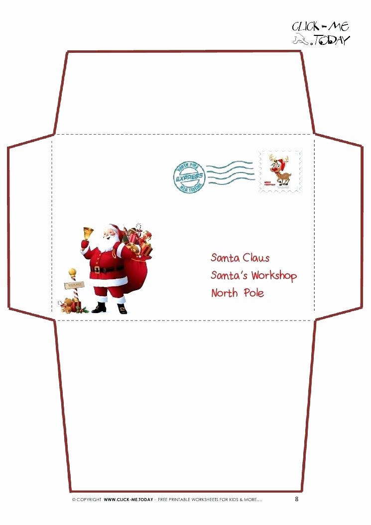 Letter Envelope Address Template Lovely Santa Envelopes Letter Envelope Dear Template – Steve Sroofing